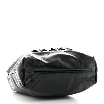 Chanel Shiny Calfskin Quilted Mini Chanel 22 So Black 3 of 10