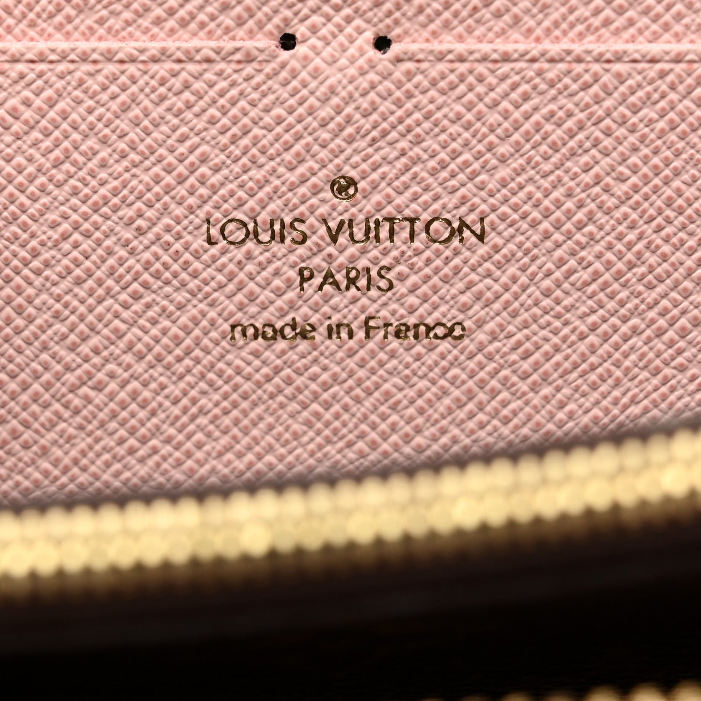 Monogram Clemence Wallet Rose Ballerine