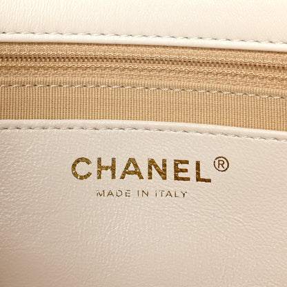 Chanel Lambskin Quilted Large CC Funky Town Flap White 6 of 10