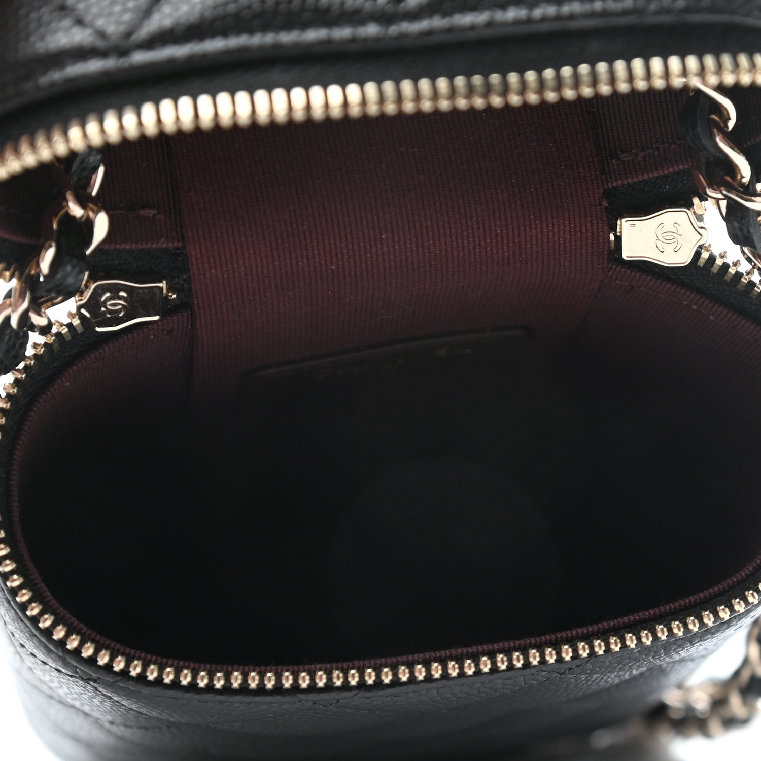 Chanel Caviar Quilted Phone Holder With Chain Black 7 of 9