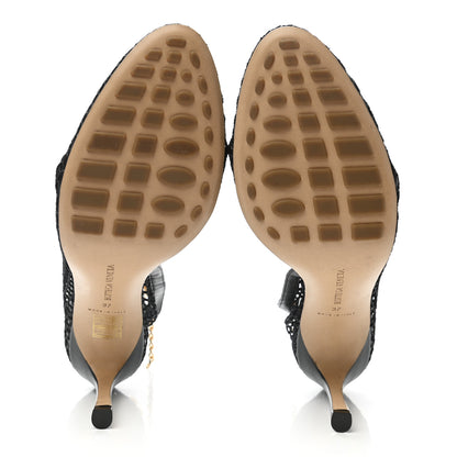 Bottega Veneta Mesh Nappa Chunky Chain Sandals 37 Black 5 of 8