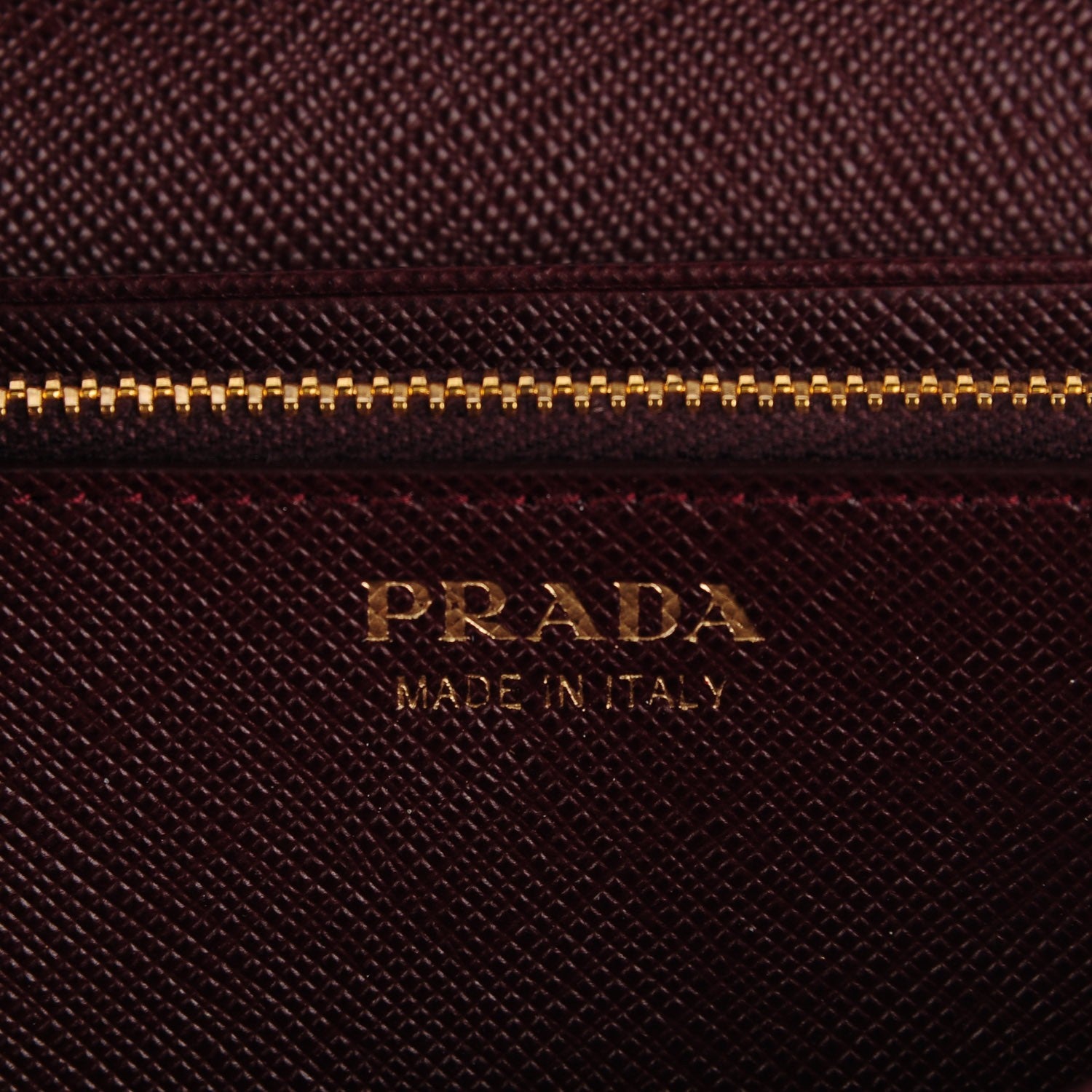 Prada Saffiano Metal Continental Flap Wallet Granato 6 of 8