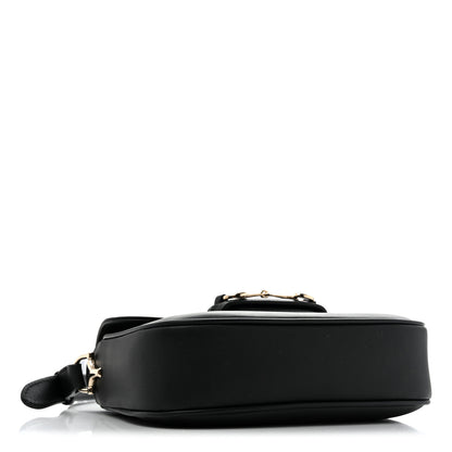 Gucci Arabella Calfskin Horsebit 1955 Shoulder Bag Black 3 of 12