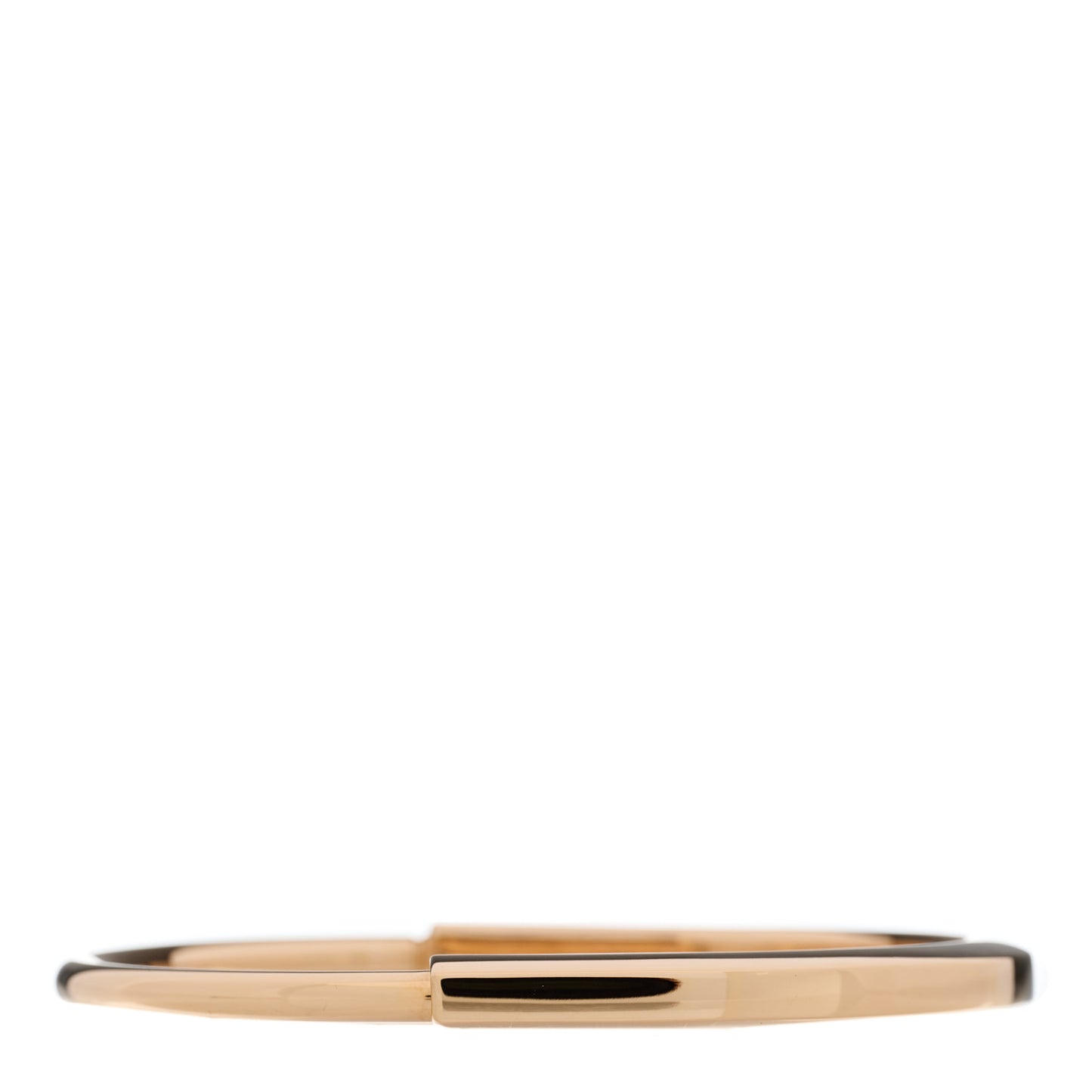 18K Rose Gold Tiffany Lock Bangle Bracelet