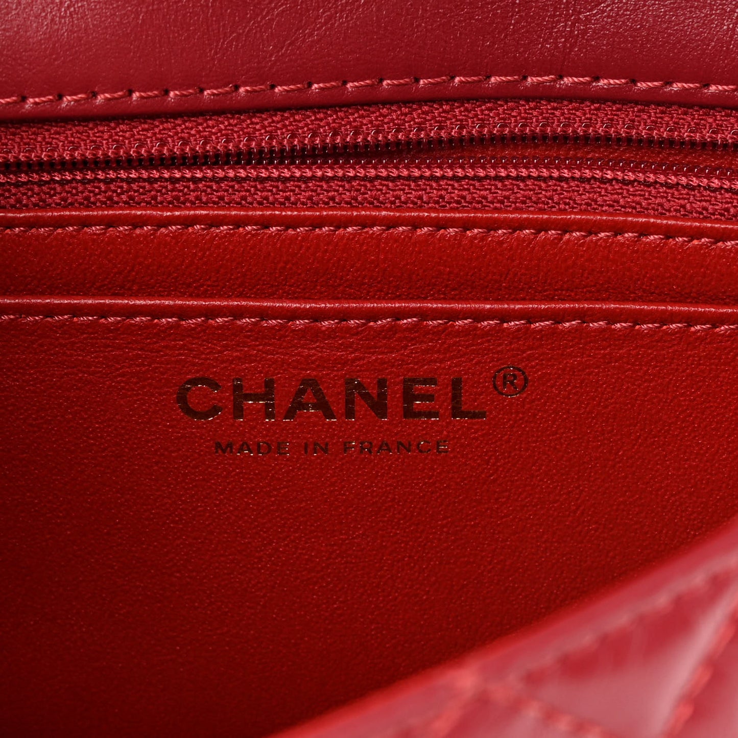 Aged Calfskin Quilted 2.55 Reissue Mini Flap Red