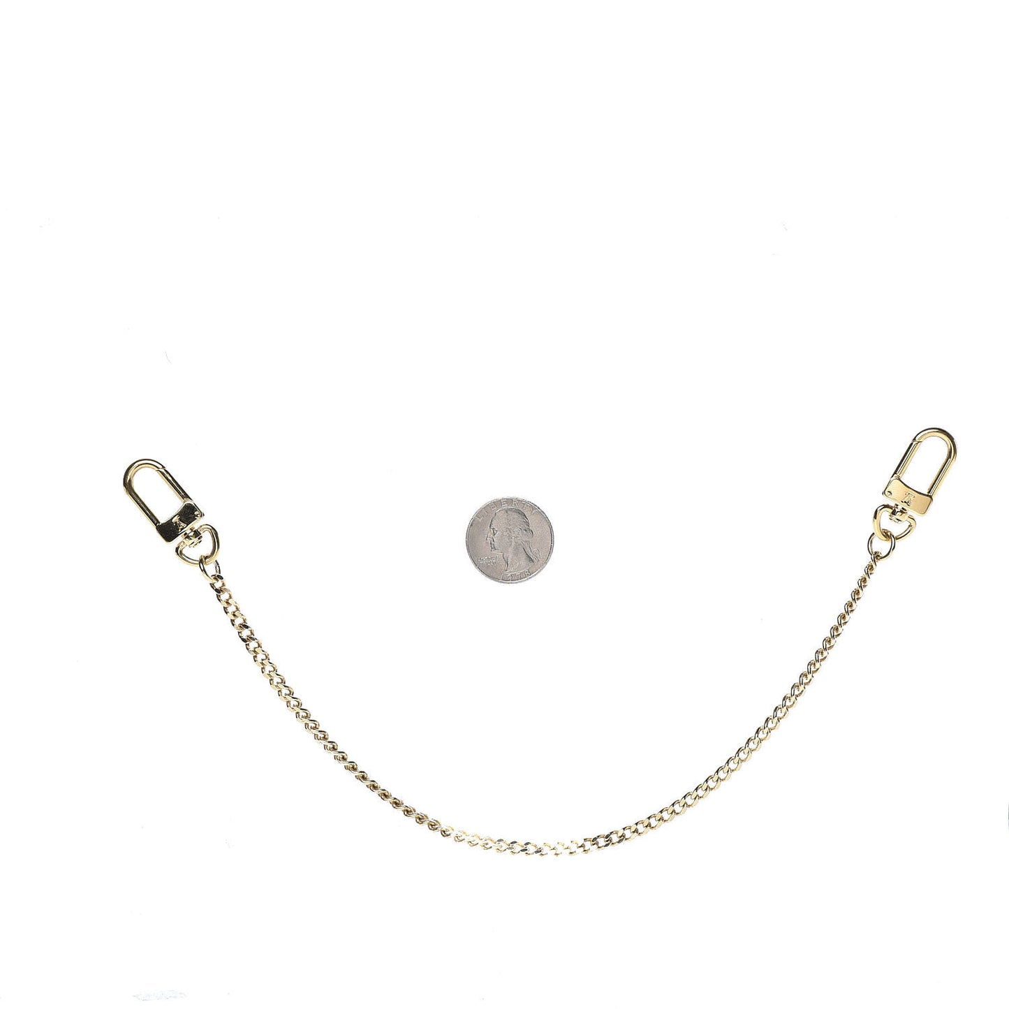 XL Pochette Extender Key Ring Chain Gold