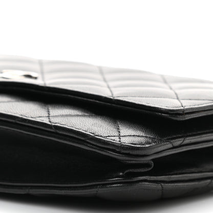 Chanel Lambskin Quilted Wallet On Chain WOC Black 10 of 10