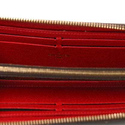 Louis Vuitton Damier Ebene Clemence Wallet Cherry 5 of 9