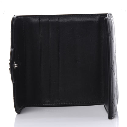 Chanel Lambskin Quilted Double Sided Wallet Black 5 of 12
