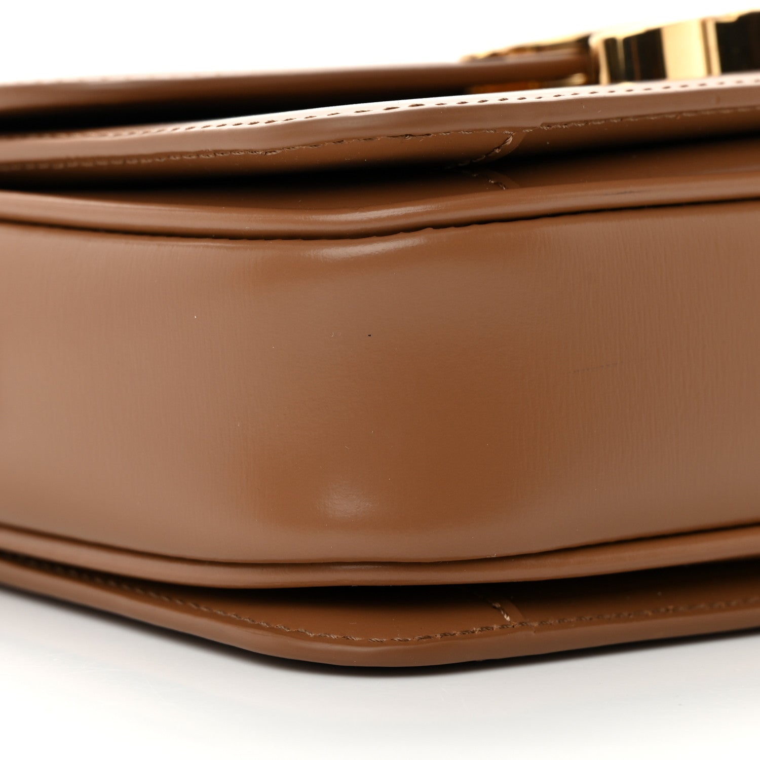 Celine Shiny Calfskin Teen Triomphe Bronze 11 of 14