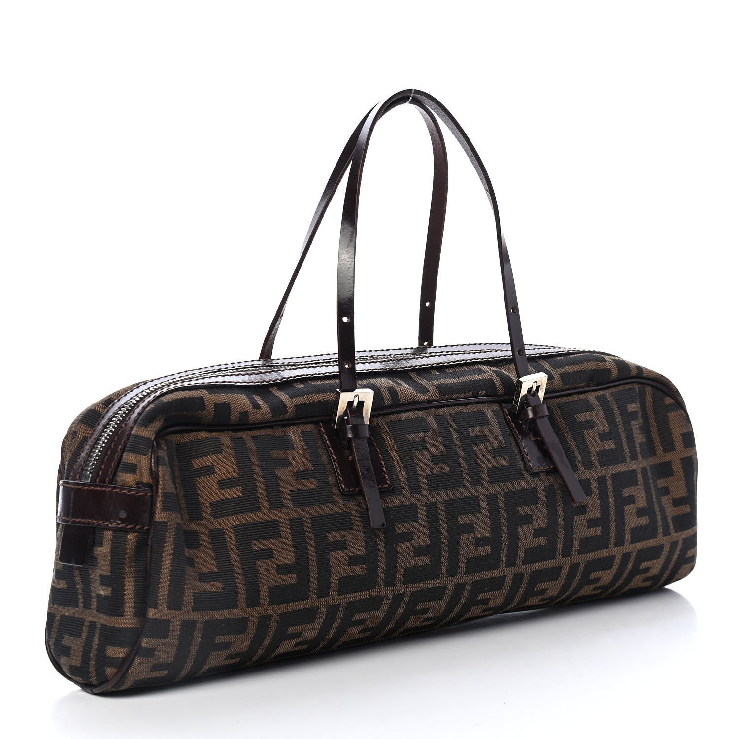 Fendi Zucca Buckle Tote Tobacco 2 of 4
