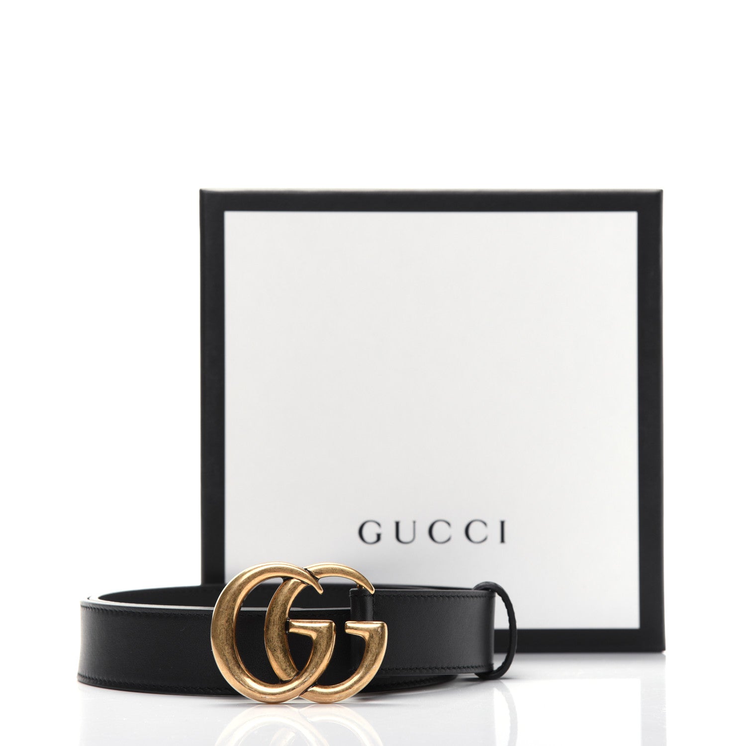 Gucci Calfskin Double G 30mm Belt 75 30 Black 8 of 8