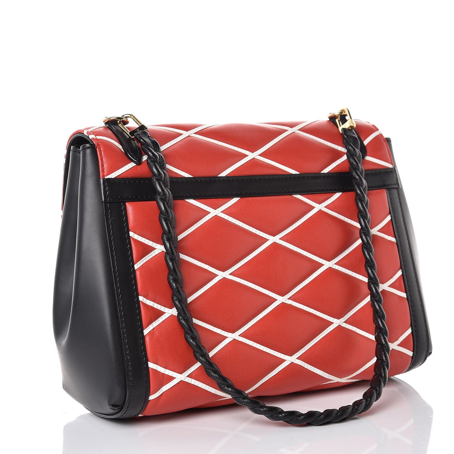 Lambskin Malletage Pochette Flap Rouge