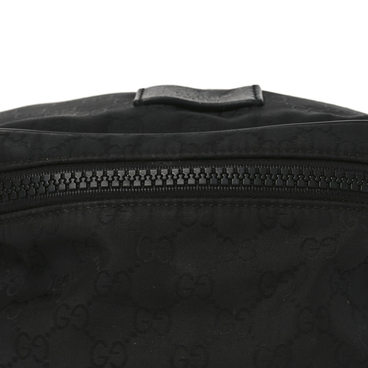 Nylon Monogram Fanny Pack Belt Bag Black