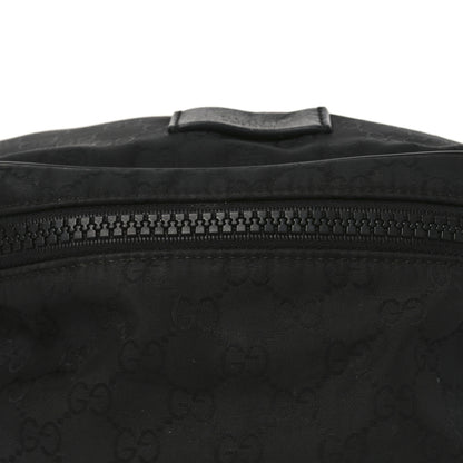 Gucci Nylon Monogram Fanny Pack Belt Bag Black 7 of 9
