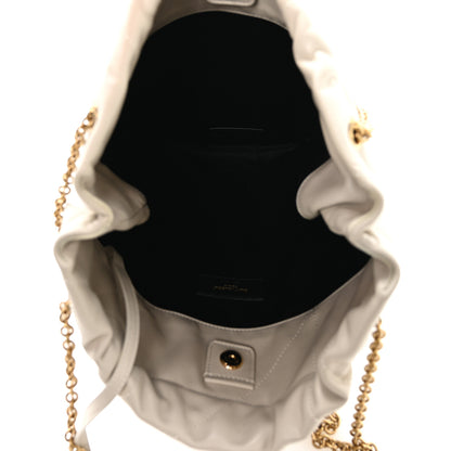 Saint Laurent Lambskin Matelasse Monogram Medium Jamie 4.3 Pochon Blanc Vintage 6 of 11