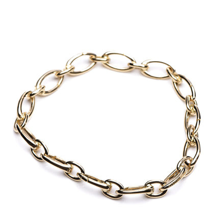 Tiffany 18K Yellow Gold Clasping Oval Link Bracelet 3 of 4