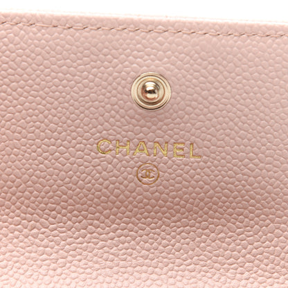 Chanel Caviar Quilted Flap Card Holder Light Pink 6 of 8
