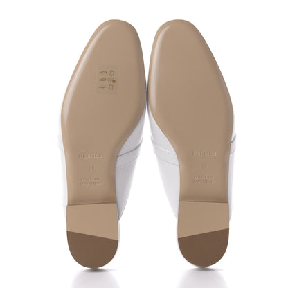 Hermes Calfskin Oz Mules 39 White 11 of 15
