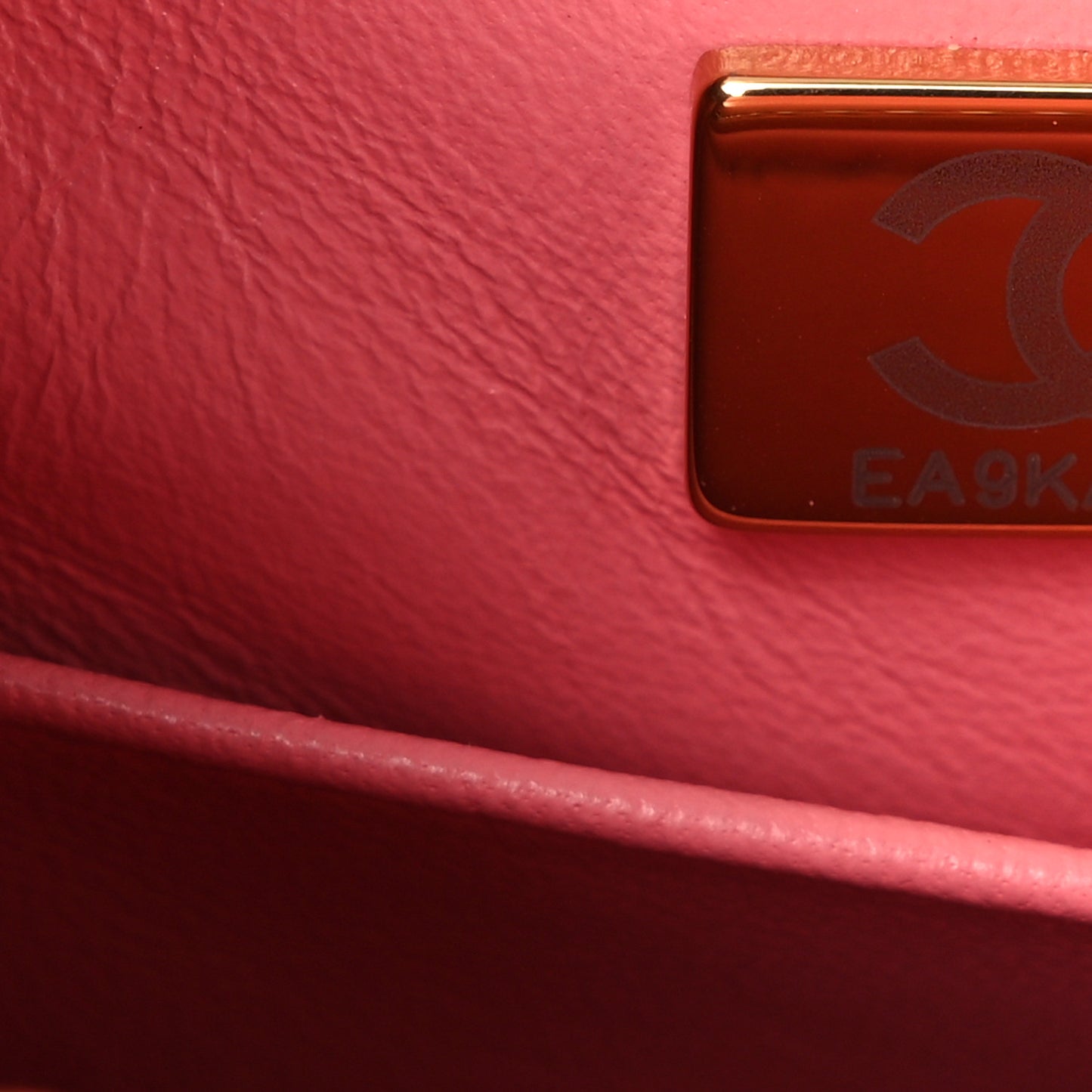 Caviar Quilted Small Coco Handle Flap Coral