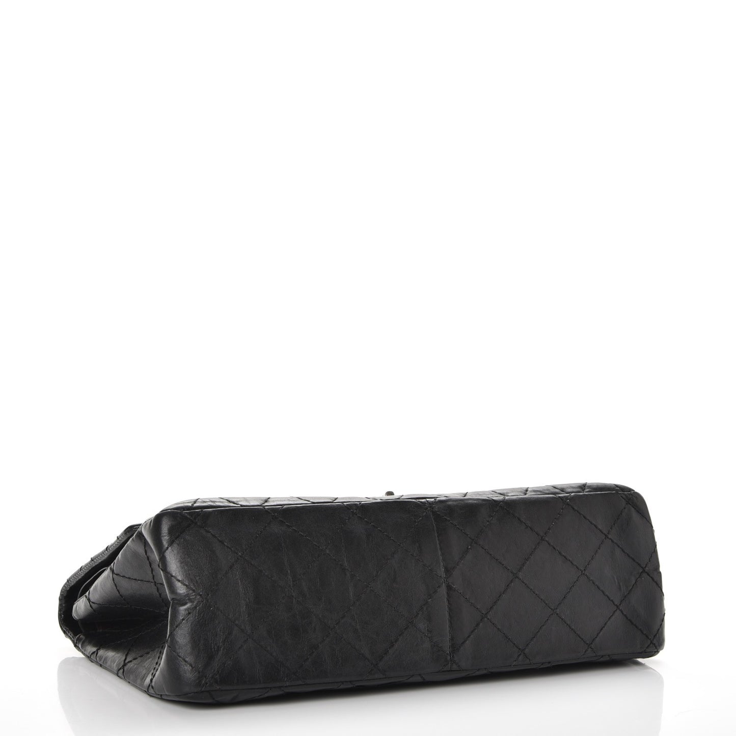 Aged Calfskin Quilted 2.55 Reissue 226 Flap Black
