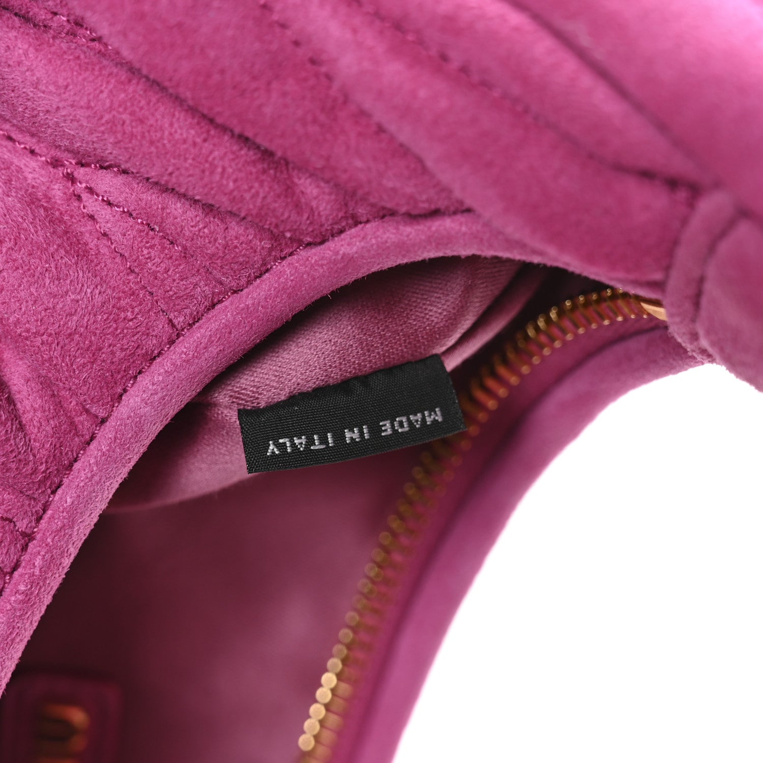 Miu Miu Suede Matelasse Mini Wander Hobo Fuxia 7 of 11