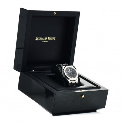 Audemars Piguet Stainless Steel 41mm Royal Oak Automatic Watch Black 15400ST.OO.1220ST.01 5 of 5