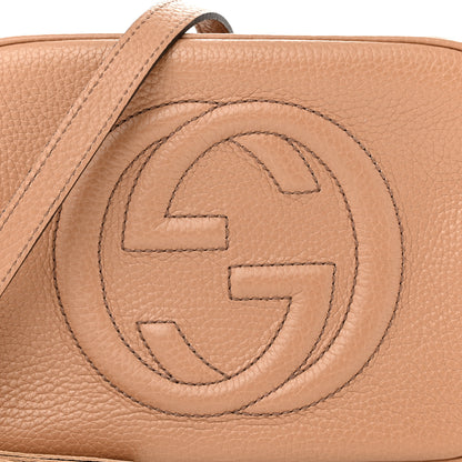 Gucci Pebbled Calfskin Small Soho Disco Bag Camelia 8 of 12