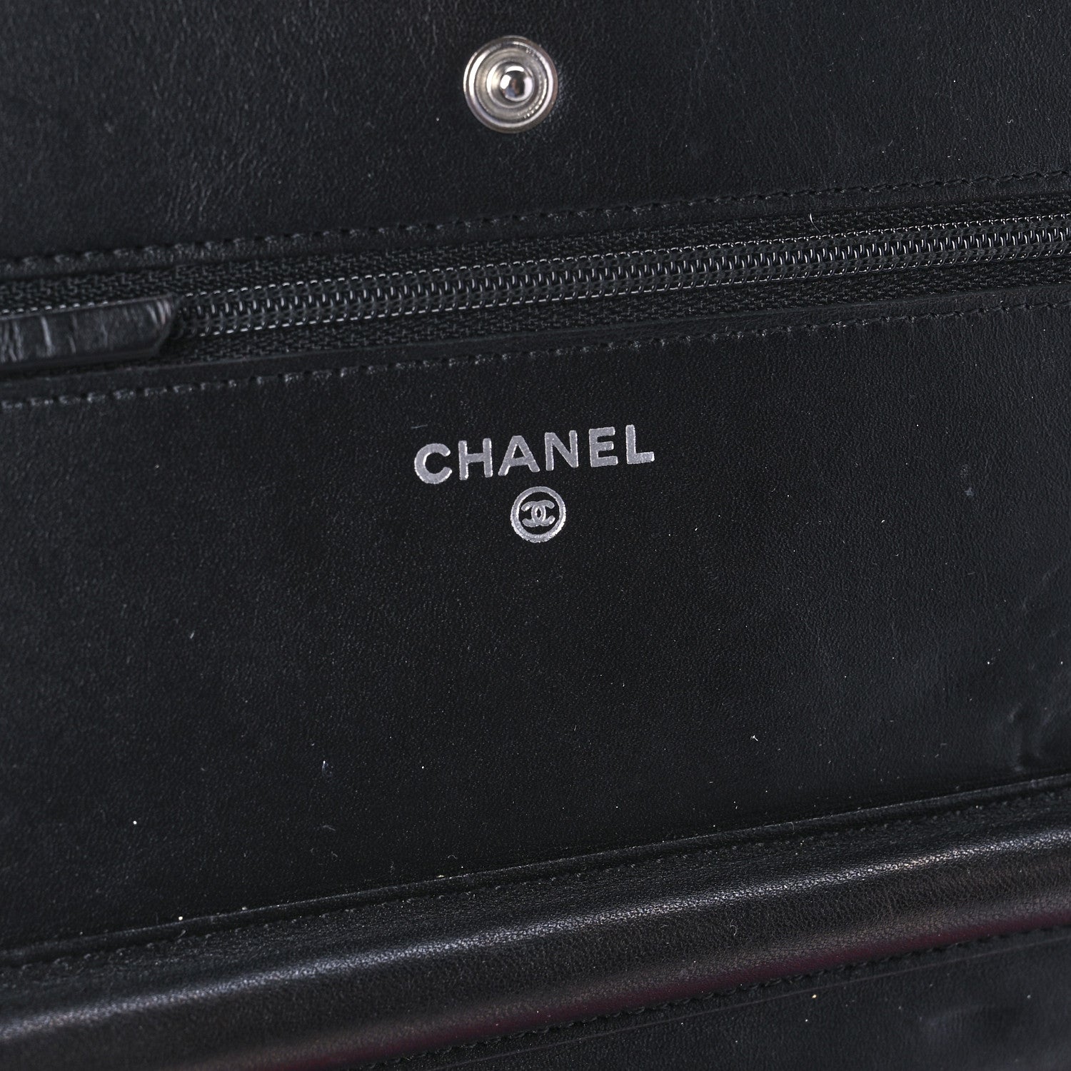 Chanel Calfskin Quilted Cambon Wallet On Chain WOC Black 6 of 11