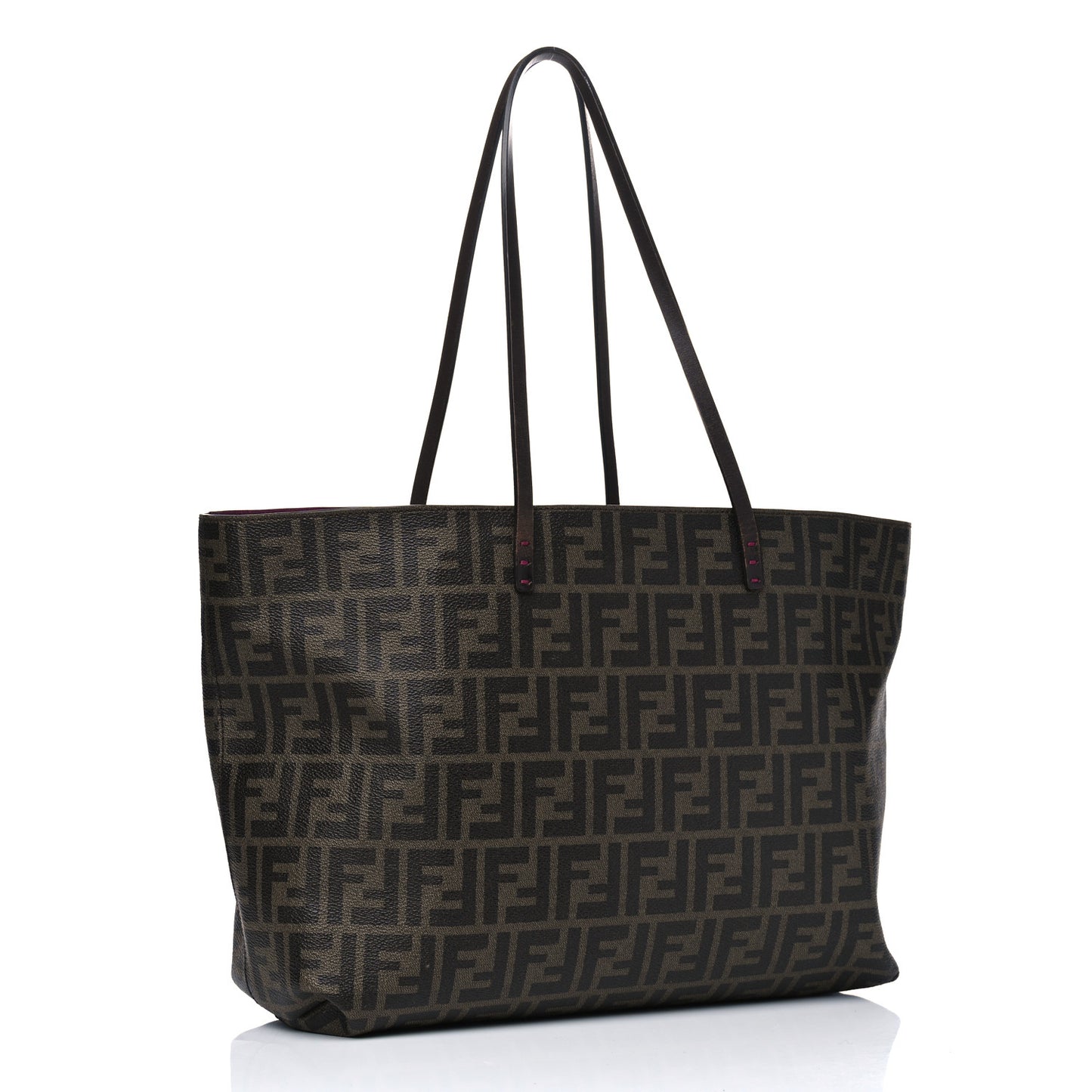 Zucca Spalmati Small Roll Tote Tobacco Fuxia
