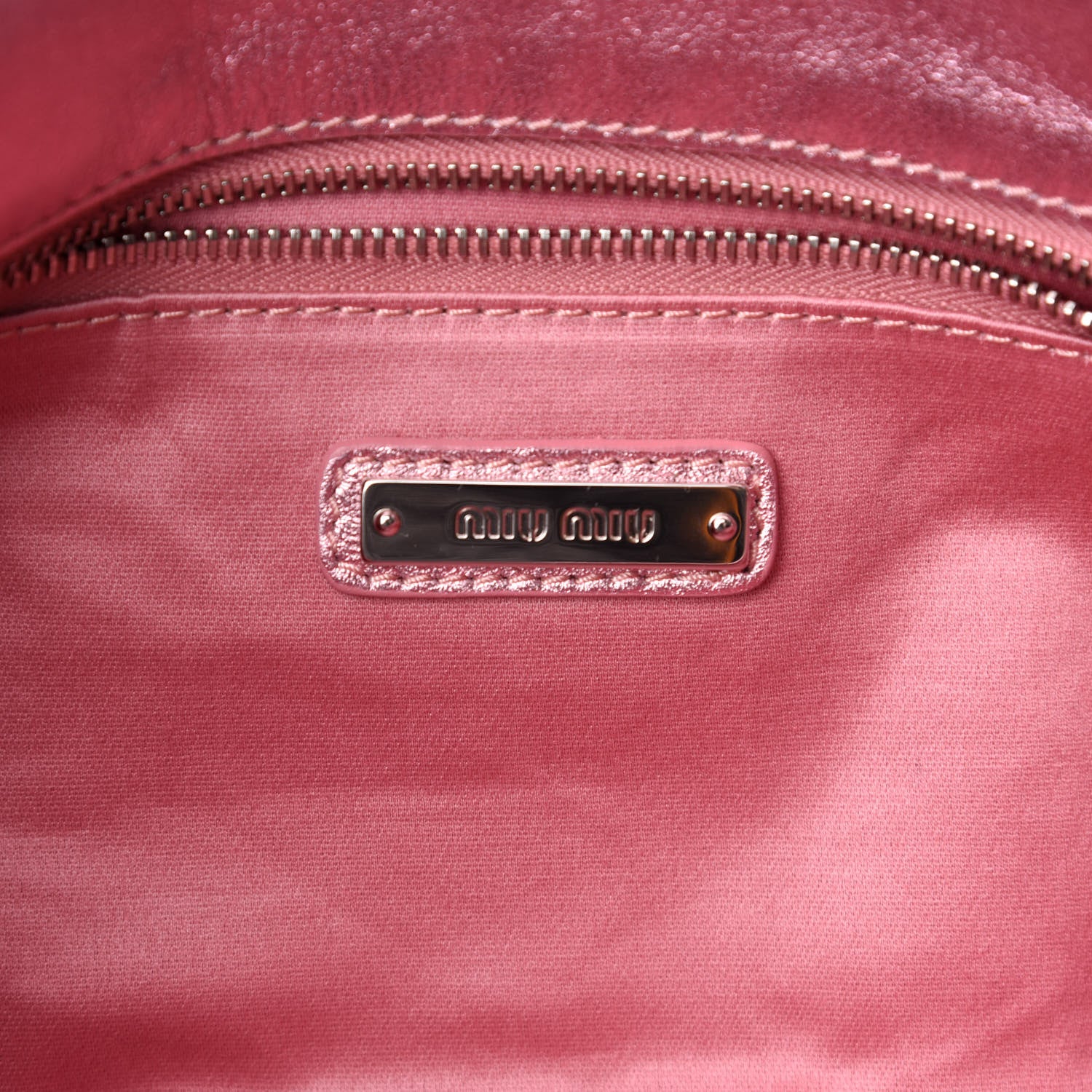 Miu Miu Paillettes Sequin Flap Rosa 8 of 11