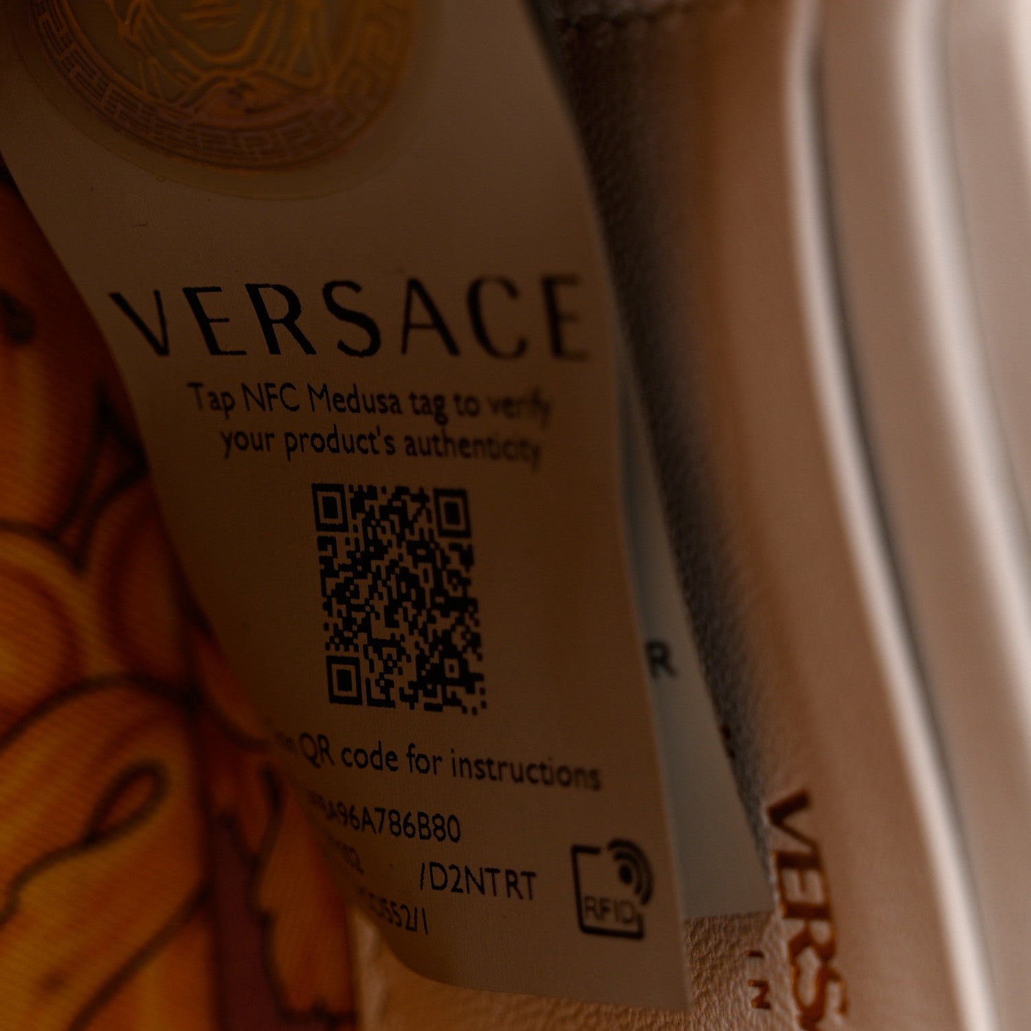 Versace Nappa Quilted Virtus Evening Bag White 7 of 9
