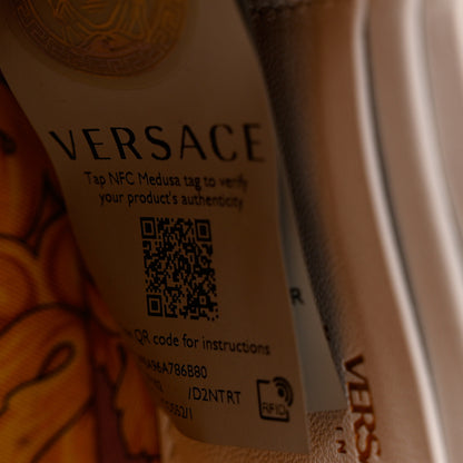 Versace Nappa Quilted Virtus Evening Bag White 7 of 9