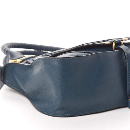 Chloe Calfskin Medium Marcie Satchel Blue 8 of 10