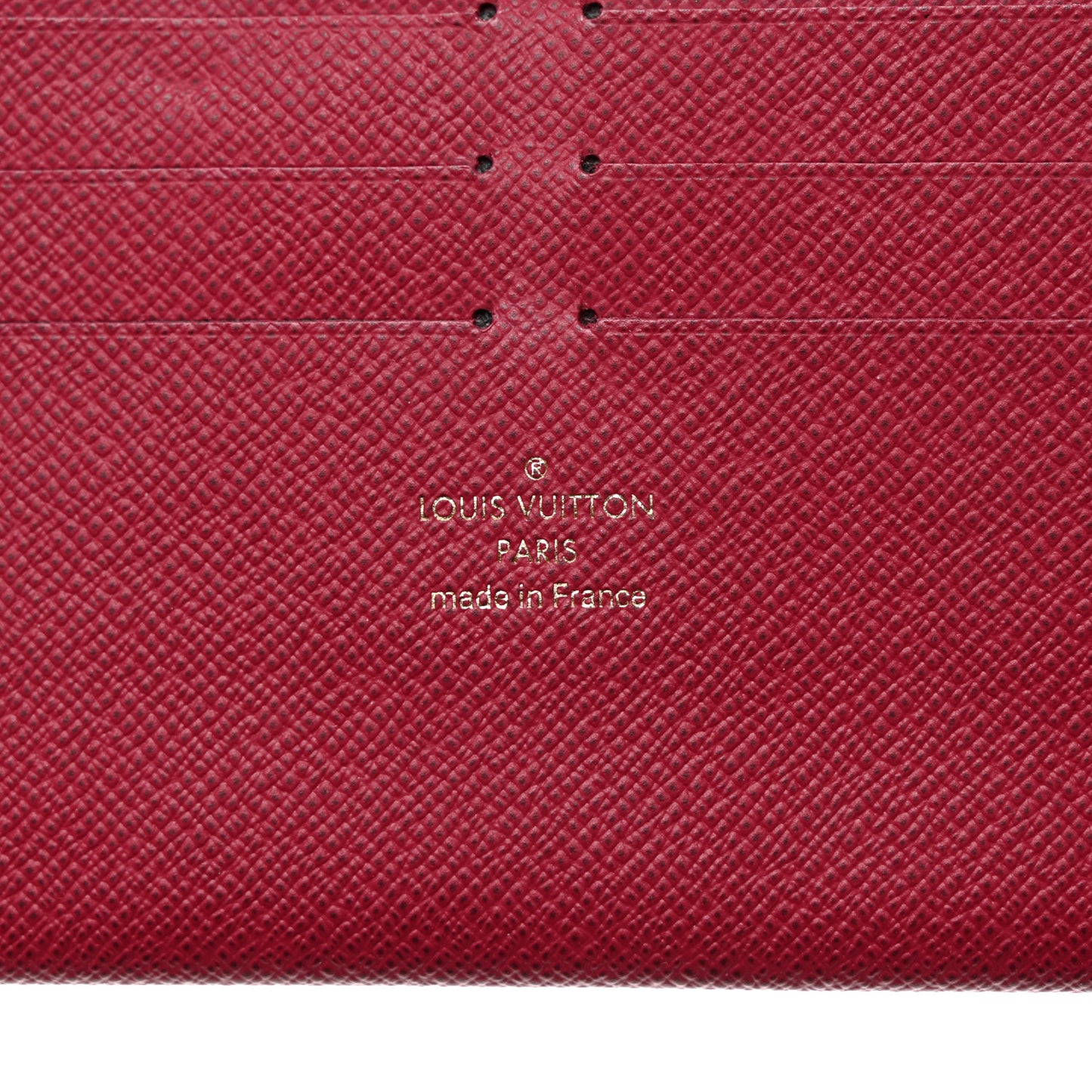 Calfskin Felicie Card Holder Insert Fuchsia