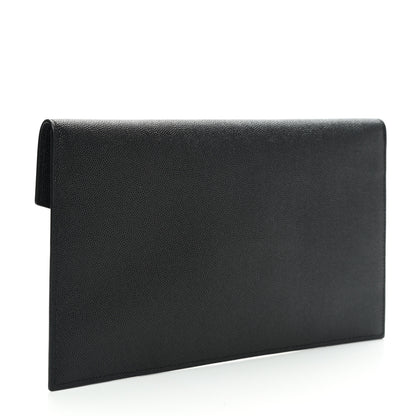 Saint Laurent Grain De Poudre Uptown Pouch Black 3 of 8