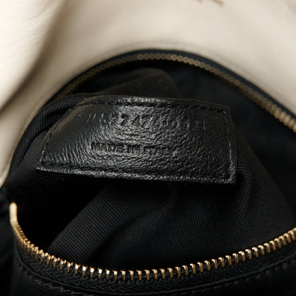 Saint Laurent Lambskin Quilted Small Loulou Puffer Monogram Chain Satchel Crema Soft 8 of 12