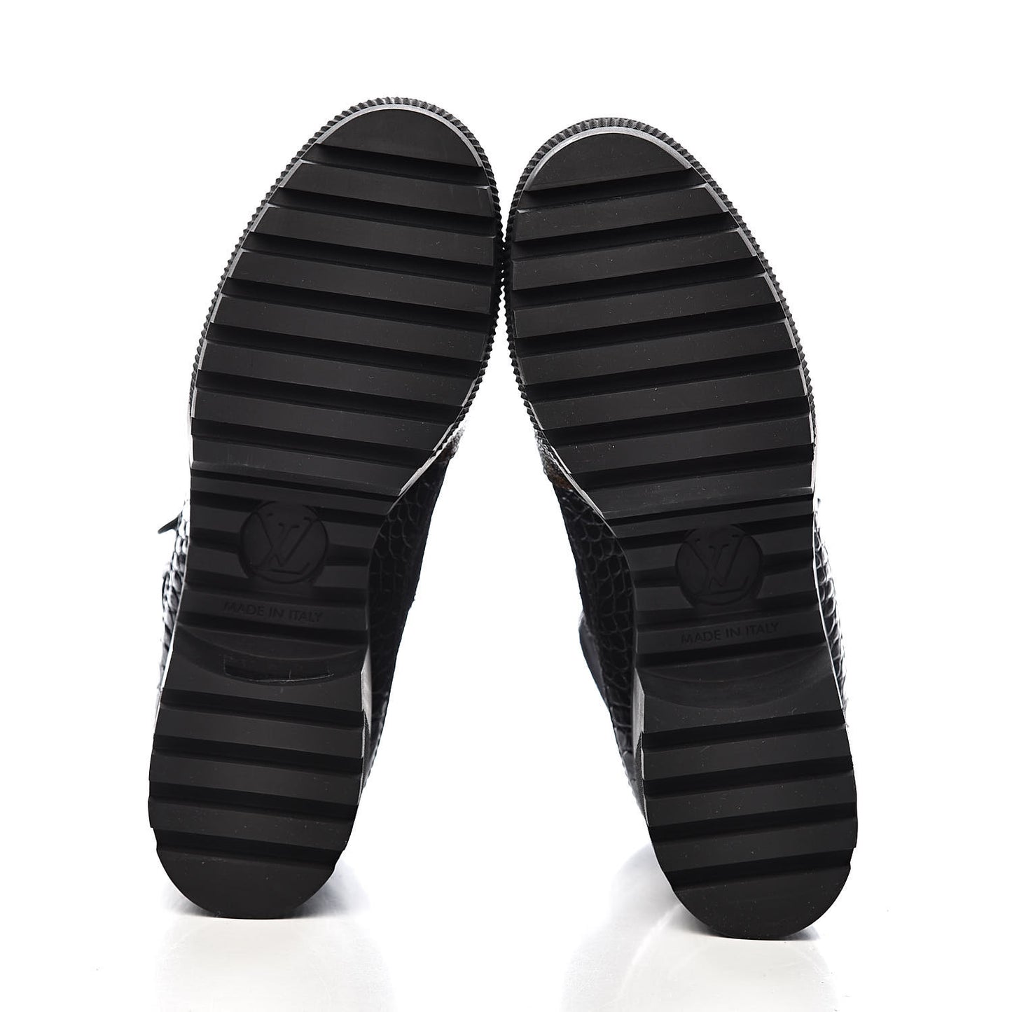 Suede Calfskin Monogram Laureate Platform Desert Boots 35 Black
