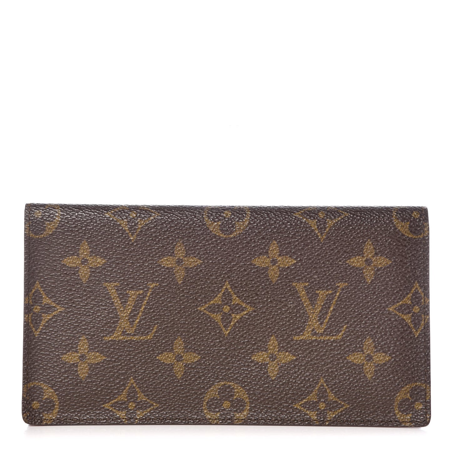 Monogram Simple Checkbook Holder Wallet