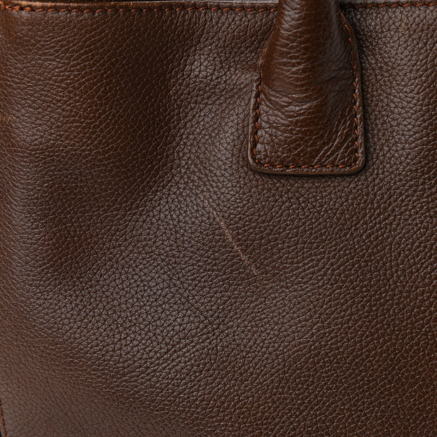 Chanel Calfskin Cerf Executive Shopper Tote Brown 18 of 20