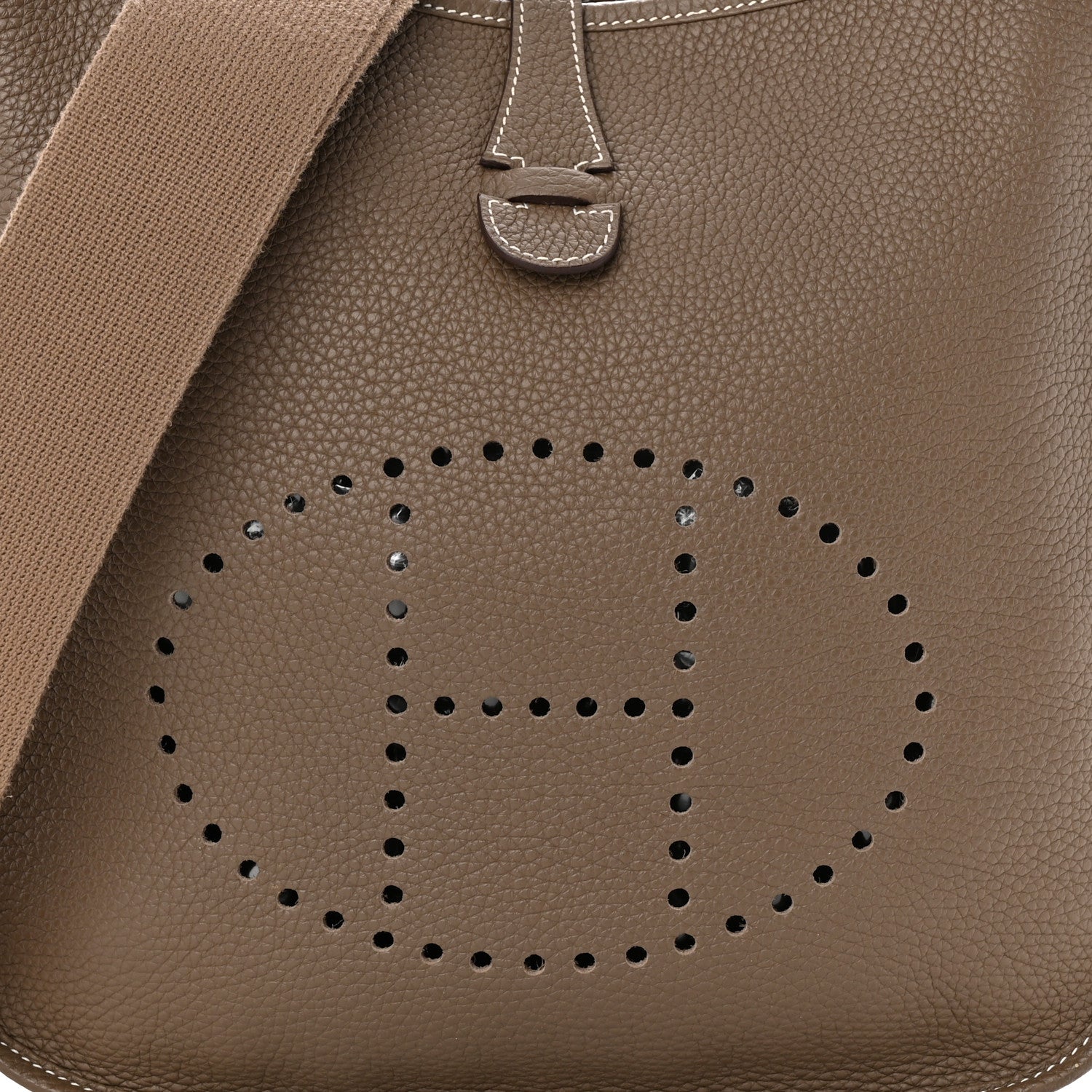 Hermes Taurillon Clemence Evelyne III PM Etoupe 8 of 11