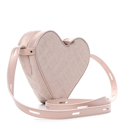 Louis Vuitton Lambskin Embossed Monogram Fall In Love Sac Coeur Light Pink 3 of 8