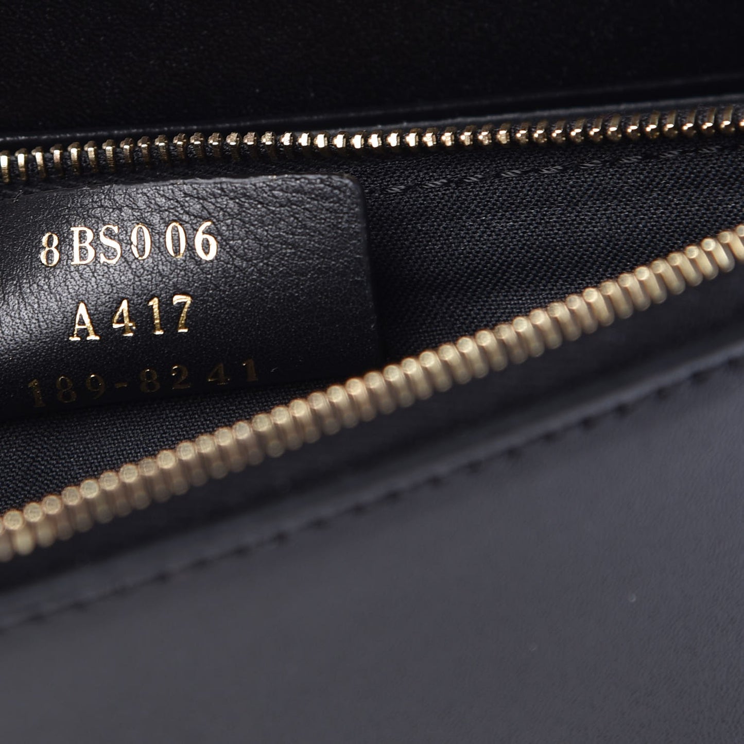 Vitello Liberty F is Fendi Bi-Color FF 1974 Embossed Medium Envelope Wallet On Chain Black Maya