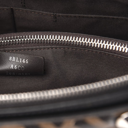 Fendi Vitello Dolce Bi-Color FF 1974 Embossed Medium By The Way Boston Bag Black Maya 7 of 10