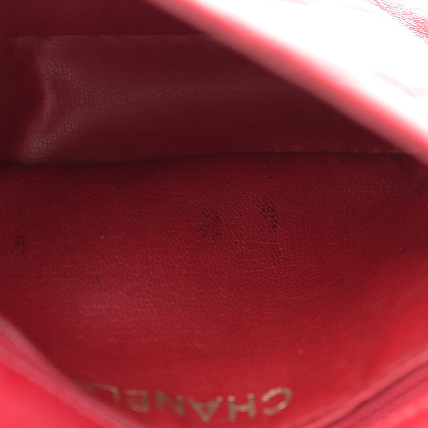 Lambskin Diamond Stitched Waist Chain Belt Flap Bag 70 28 Red