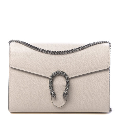 Gucci Dollar Calfskin Mini Dionysus Chain Wallet Mystic White 1 of 10