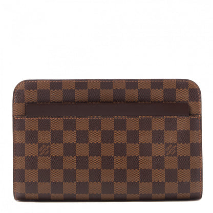 Louis Vuitton Damier Ebene Pochette Saint Louis Clutch 1 of 7
