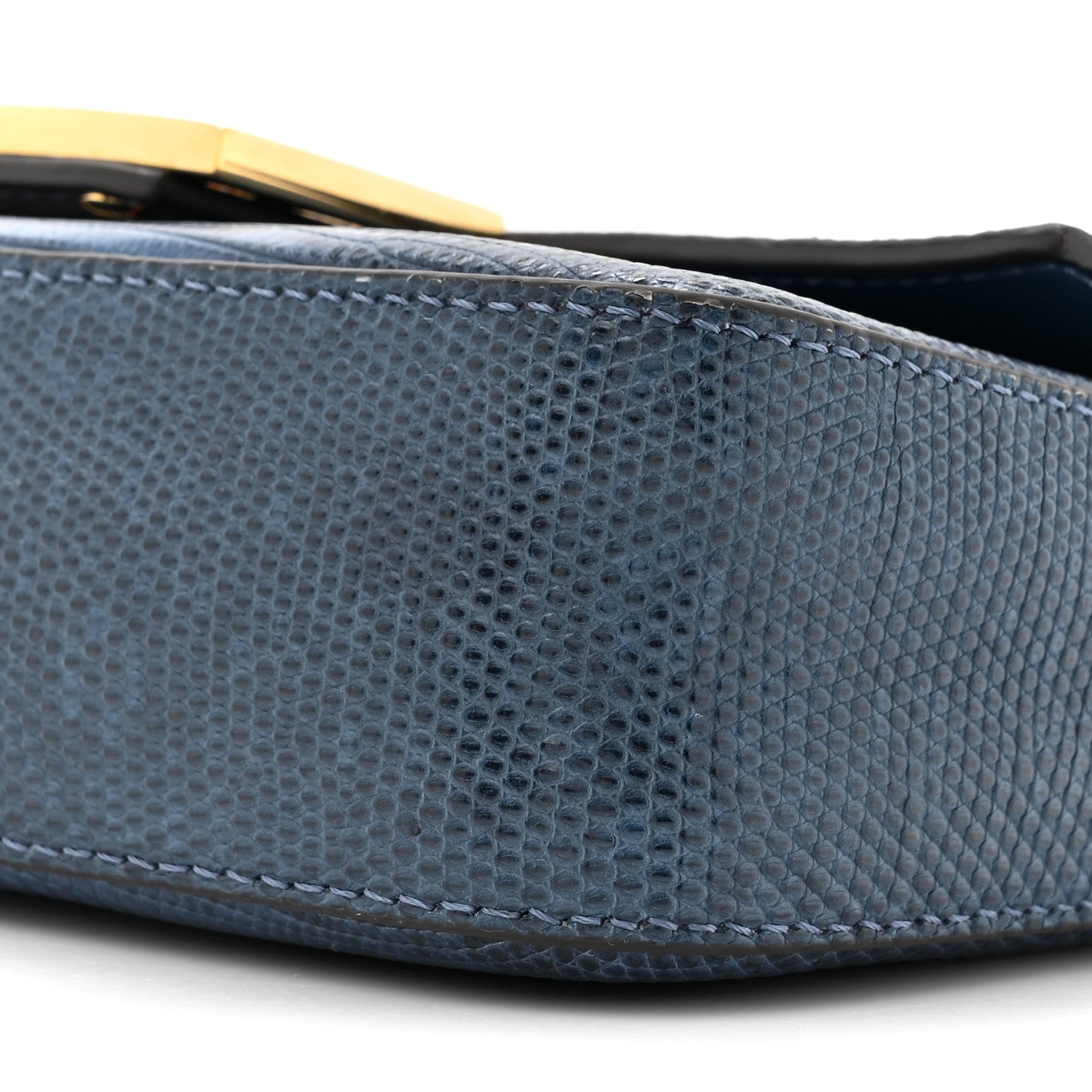 Fendi Lizard Mini Baguette Blue 9 of 10