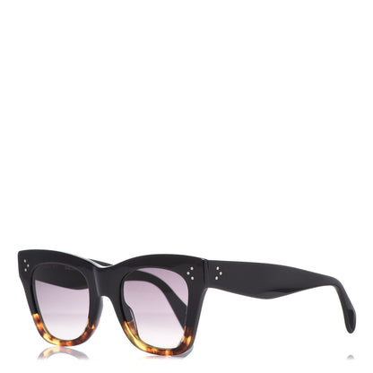 Celine Acetate Cat Eye Sunglasses CL40004I Havana Black 1 of 10