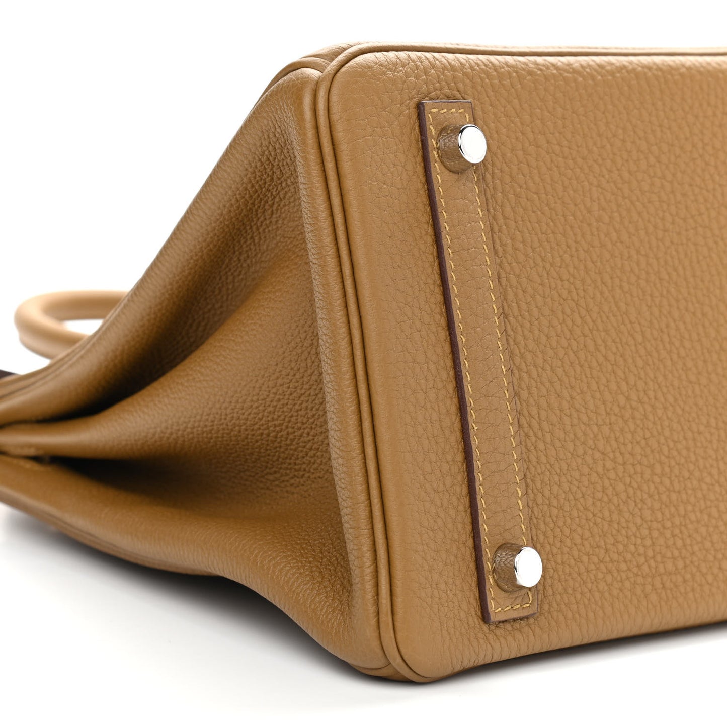Togo Verso Birkin 30 Bronze Dore Bleu Brume